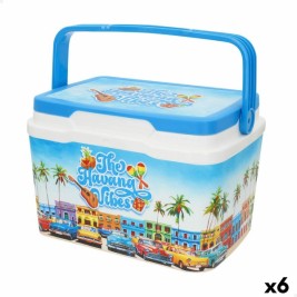 Преносима Твърда Хладилна Чанта Aktive 5 L 28 x 19 x 21 cm Син (6 броя)