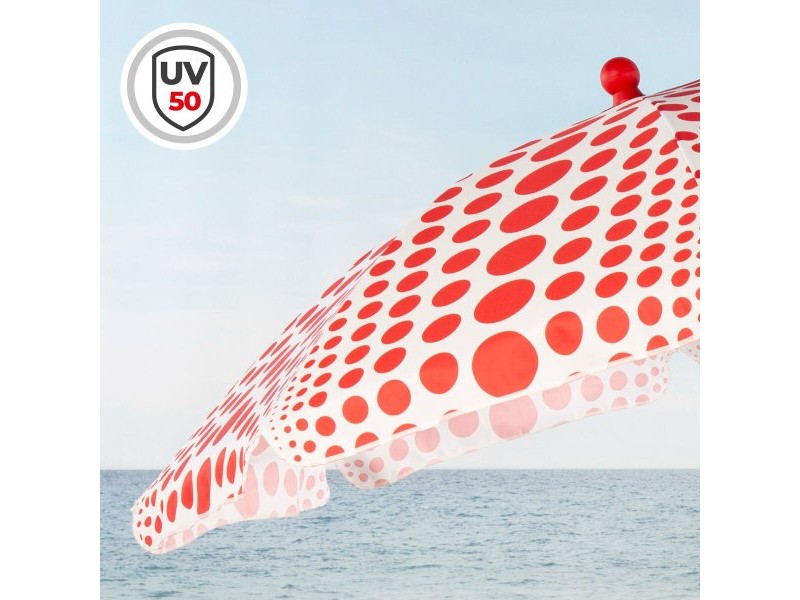 Плажен чадър Aktive Червен 200 x 205 x 200 cm (6 броя)