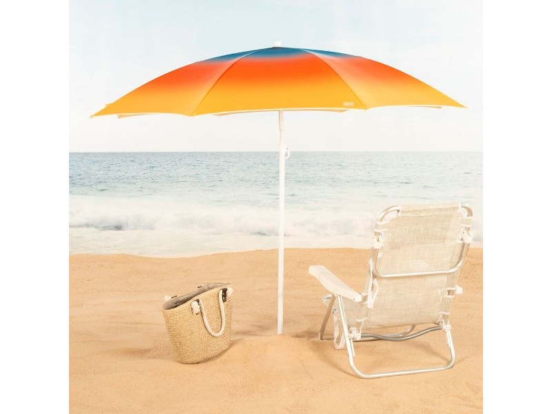 Плажен чадър Aktive Многоцветен 180 x 195 x 180 cm (6 броя)