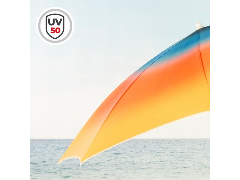 Плажен чадър Aktive Многоцветен 180 x 195 x 180 cm (6 броя)