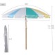 Плажен чадър Aktive Ø 200 cm 20 x 185 x 20 cm (6 броя)