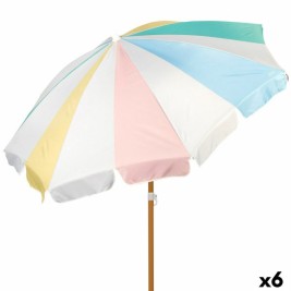 Плажен чадър Aktive Ø 200 cm 20 x 185 x 20 cm (6 броя)
