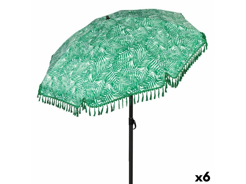 Плажен чадър Aktive Ø 180 cm 180 x 180 x 180 cm (6 броя)