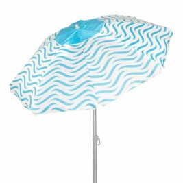 Плажен чадър Aktive Син Ø 200 cm 200 x 190 x 200 cm (6 броя)