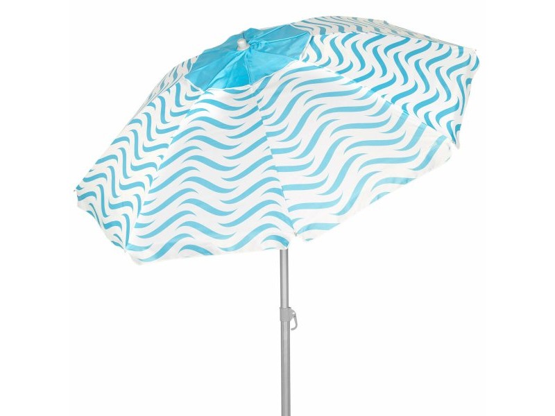 Плажен чадър Aktive Син Ø 220 cm 220 x 200 x 220 cm (6 броя)