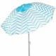 Плажен чадър Aktive Син Ø 220 cm 220 x 200 x 220 cm (6 броя)