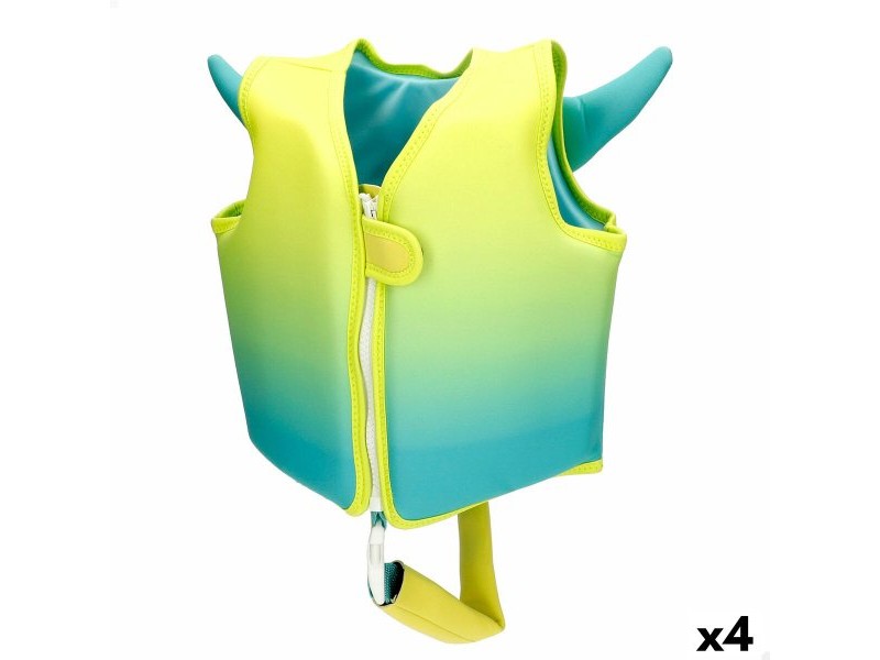 Спасителна жилетка AquaSport 30 x 30 x 10 cm Жълт (4 броя)