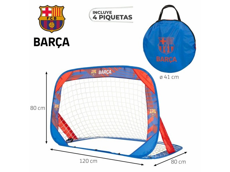 Комплект от 2 футболни врати F.C. Barcelona 120 x 80 x 80 cm (2 броя) Комплект от 2 футболни врати F.C. Barcelona 120 x 80 x 80 cm (2 броя)