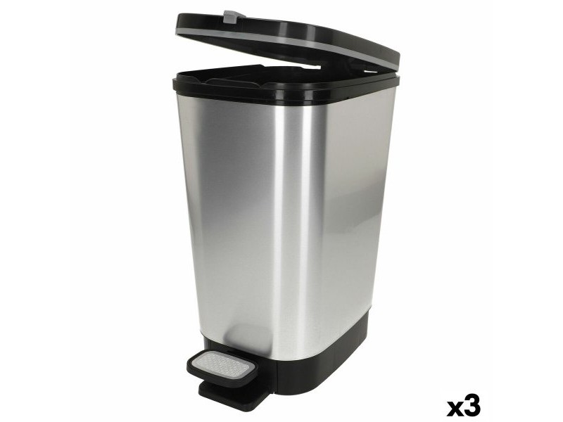 Кошче за боклук Curver Сив Пластмаса 45 L (3 броя)