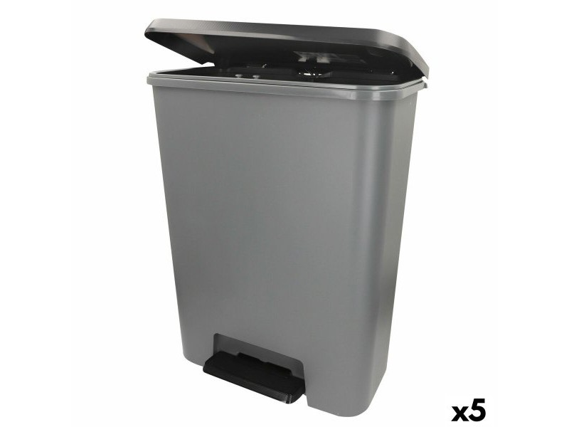Кошче за боклук Curver Тъмно сив Пластмаса 50 L (5 броя)
