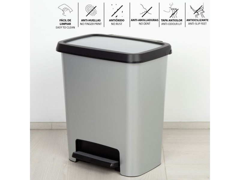 Кошче за боклук Curver Сив Пластмаса 25 L (5 броя)
