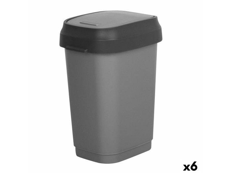 Кошче за боклук Curver Тъмно сив Пластмаса 35 L (6 броя)
