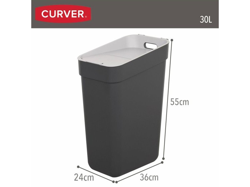 Кошче за боклук Curver Сив Пластмаса 30 L (6 броя)