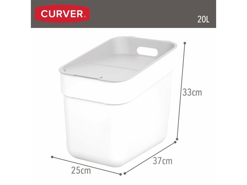 Кошче за боклук Curver Бял Пластмаса 20 L (6 броя)