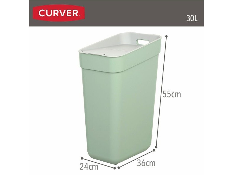 Кошче за боклук Curver Зелен Пластмаса 30 L (6 броя)