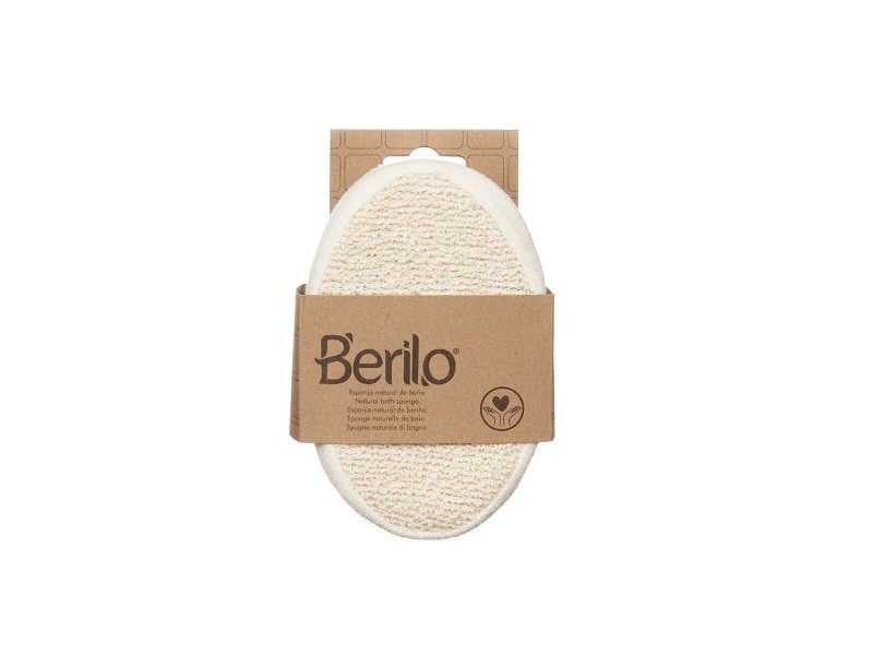 Гъба за Тяло Berilo Бял Бежов 15 x 5 x 10 cm (12 броя)