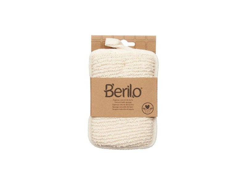 Гъба за Тяло Berilo Бял Бежов 11 x 16,5 x 2 cm (12 броя)