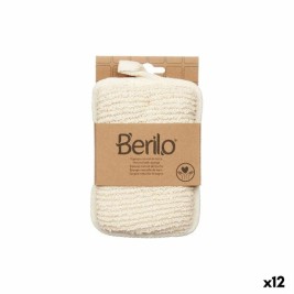 Гъба за Тяло Berilo Бял Бежов 11 x 16,5 x 2 cm (12 броя)