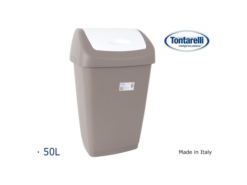 Кошче за боклук Tontarelli Aurora Сив 55 L (6 броя)
