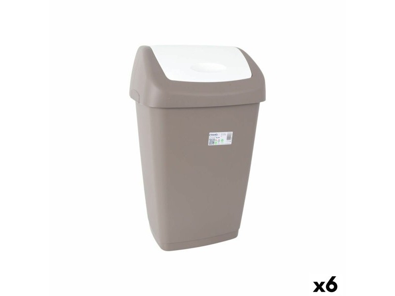 Кошче за боклук Tontarelli Aurora Сив 55 L (6 броя)