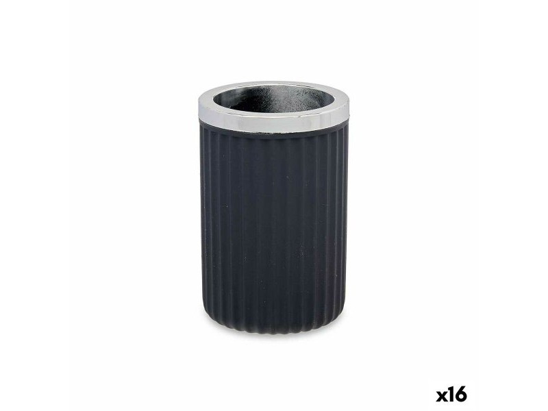 Чаша Berilo Антрацит Пластмаса 7,5 x 11,5 x 7,5 cm (16 броя)