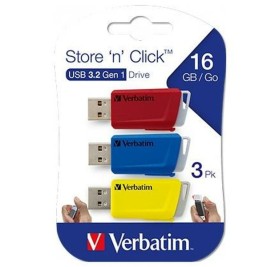 USB стик Verbatim STORE´N´CLICK Многоцветен 16 GB 3 Части (5 броя)
