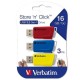 USB стик Verbatim STORE´N´CLICK Многоцветен 16 GB 3 Части (5 броя)