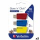 USB стик Verbatim STORE´N´CLICK Многоцветен 16 GB 3 Части (5 броя)