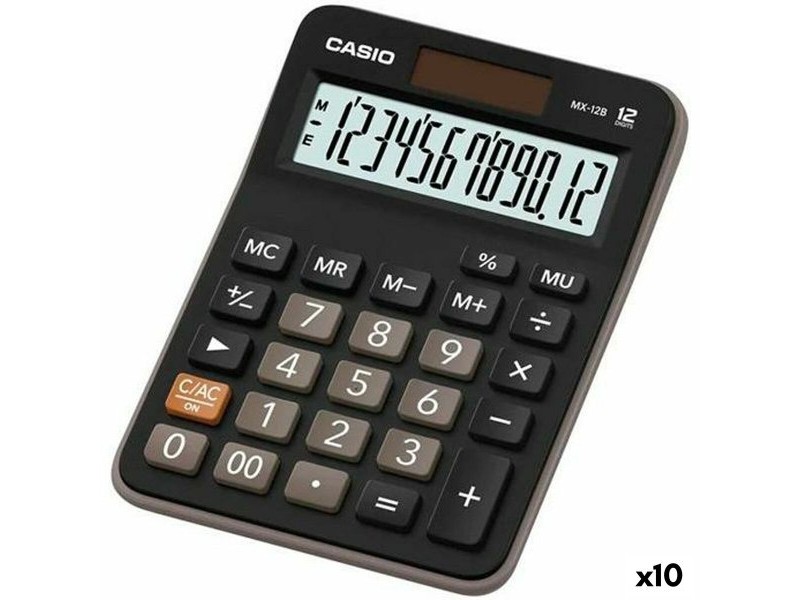 Калкулатор Casio MX-12B Черен 14,7 x 10,6 x 2,9 cm (10 броя)