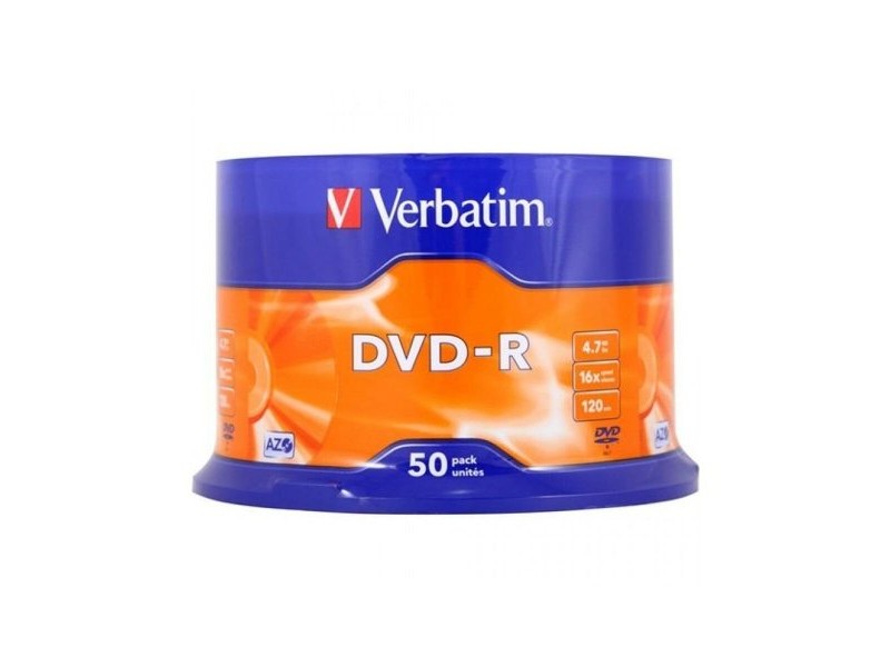 DVD-R Verbatim 4,7 GB 16x 50 Части (4 броя)