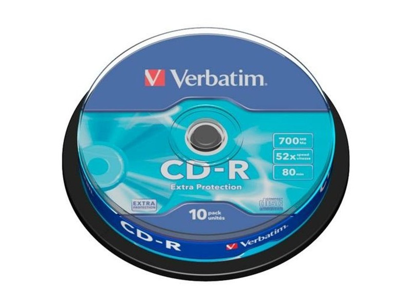 CD-R Verbatim EXTRA PROTECTION 700 MB 52x 10 Части (20 броя)