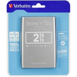 Външен харддиск Verbatim STORE 'N' GO Черен Сребрист HDD 2 TB (4 броя)