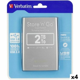 Външен харддиск Verbatim STORE 'N' GO Черен Сребрист HDD 2 TB (4 броя)