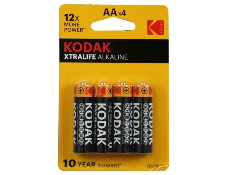Алкални батерии Kodak LR06 4 Части (20 броя)