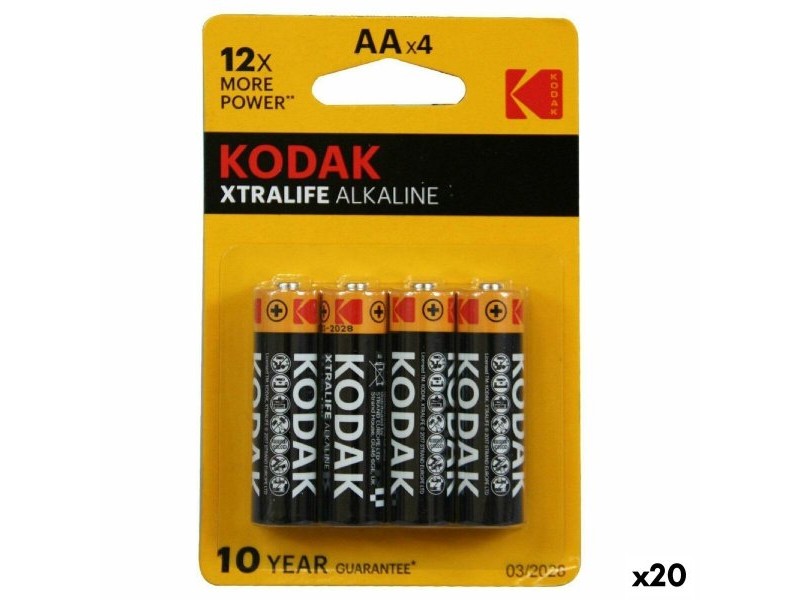 Алкални батерии Kodak LR06 4 Части (20 броя)