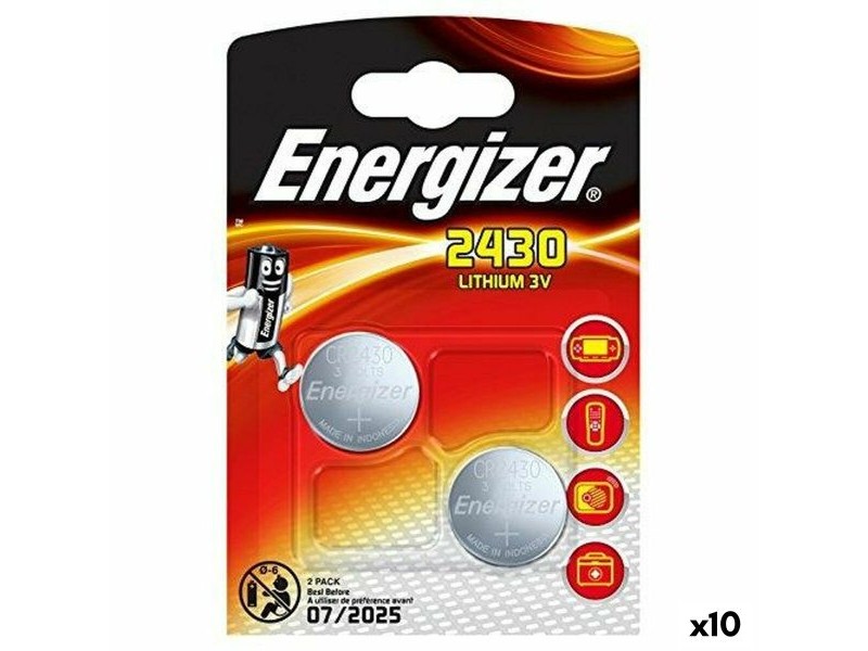 Литиеви кръгли батерии Energizer 3 V CR2430 (10 броя)