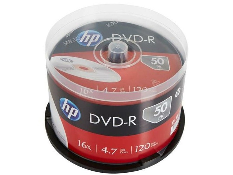 DVD-R HP 4,7 GB 16x 50 Части (4 броя)