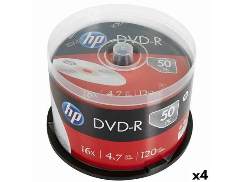 DVD-R HP 4,7 GB 16x 50 Части (4 броя)