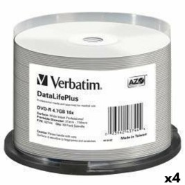 DVD-R Verbatim DATALIFE PLUS 4,7 GB 16x 50 Части (4 броя)