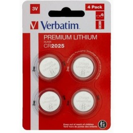 Литиеви кръгли батерии Verbatim 3 V CR2025 4 Части (20 броя)