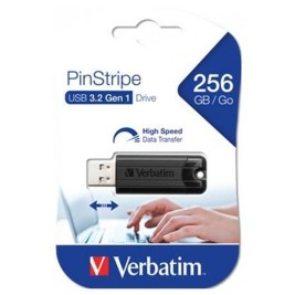 USB стик Verbatim PINSTRIPE Черен 256 GB (10 броя)
