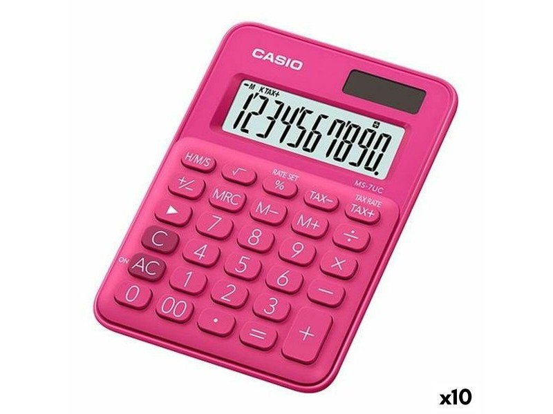 Калкулатор Casio Червен (10 броя)