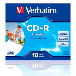 CD-R Verbatim CD-R AZO 700 MB 52x 10 Части (10 броя)
