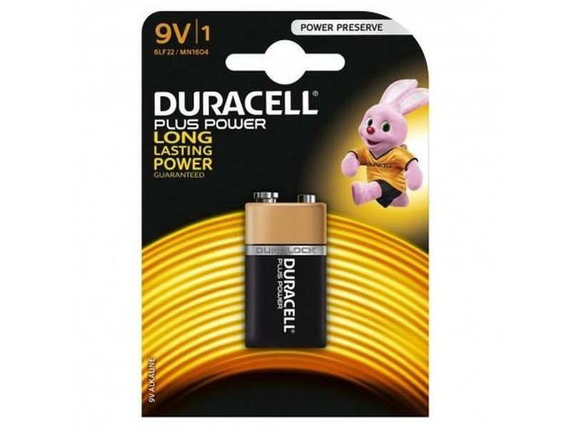 Алкална батерия DURACELL 9 V 6LR61 (10 броя)
