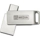 USB стик MyMedia HIGH SPEED DUAL Сребрист 128 GB (10 броя)