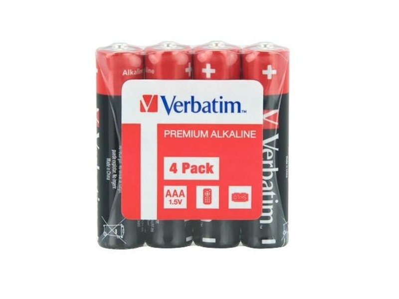 LR03 Алкални батерии Verbatim Premium 1,5 V AAA 4 Части (20 броя)