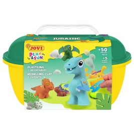Игра от Пластелин Jovi PLAY&FUN JURASIC Многоцветен (4 броя)