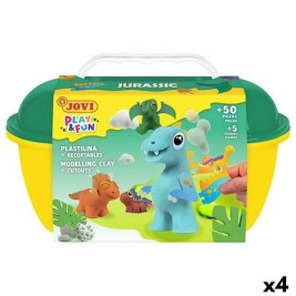 Игра от Пластелин Jovi PLAY&FUN JURASIC Многоцветен (4 броя)