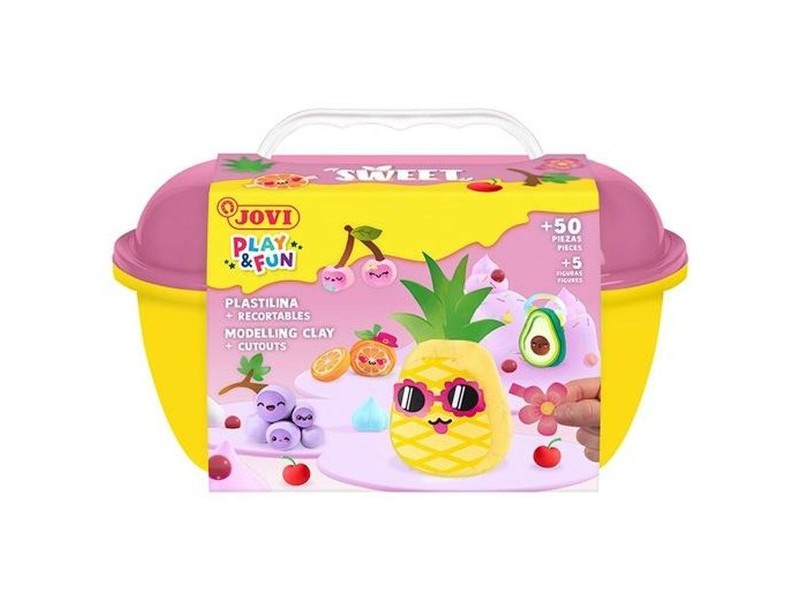 Игра от Пластелин Jovi PLAY&FUN SWEET Многоцветен (4 броя)