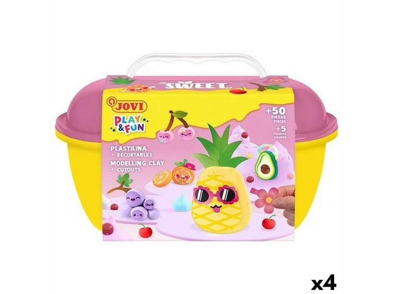 Игра от Пластелин Jovi PLAY&FUN SWEET Многоцветен (4 броя)